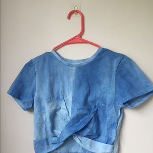 Front knotted crop top